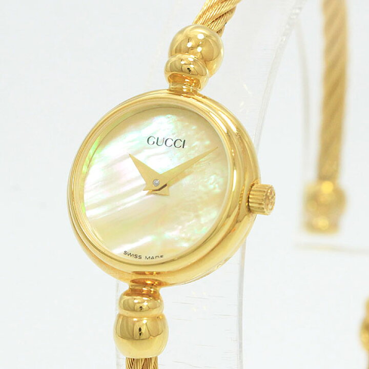 楽天市場】GUCCI(グッチ) バングルウォッチ 2700.2.L シェル文字盤 SS  