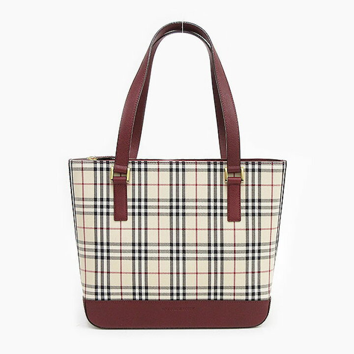 楽天市場】BURBERRY(バーバリー) チェック柄 トートバッグ ショルダー  