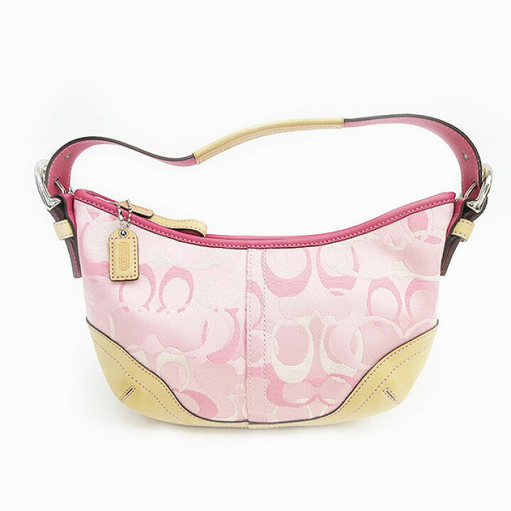 楽天市場】COACH(コーチ) シグネチャー ハンドバッグ 1850 ピンク 