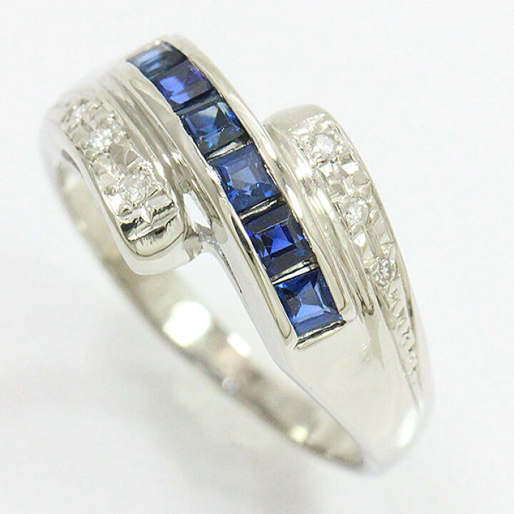 楽天市場】サファイア 計0.53ct/ダイヤモンド 計0.04ct リング 9.5号  