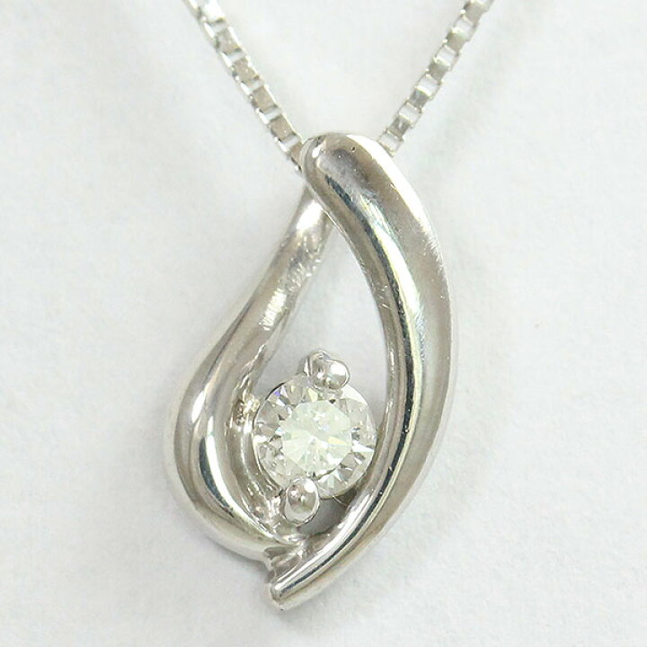 楽天市場】ダイヤモンド 0.07ct ネックレス 18金ホワイトゴールド  