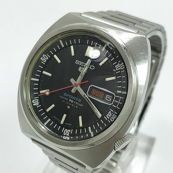 楽天市場】SEIKO(セイコー) ヴィンテージ セイコー5スポーツ 黒 