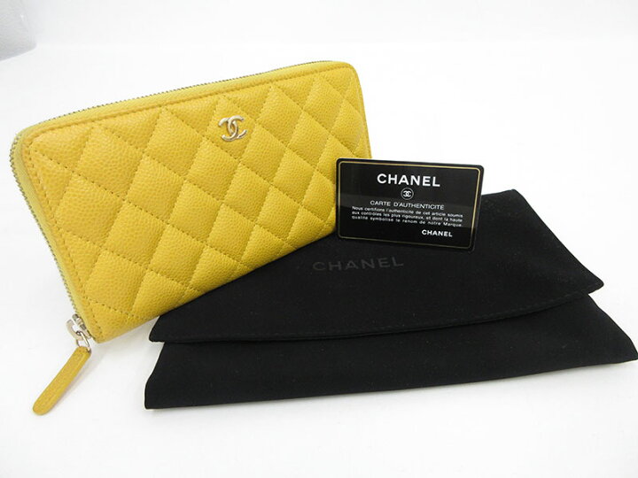 楽天市場】CHANEL(シャネル) マトラッセ 長財布 黄色 イエロー 
