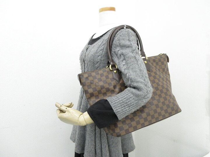 楽天市場】LOUIS VUITTON(ルイヴィトン) ダミエ サレヤMM トートバッグ 