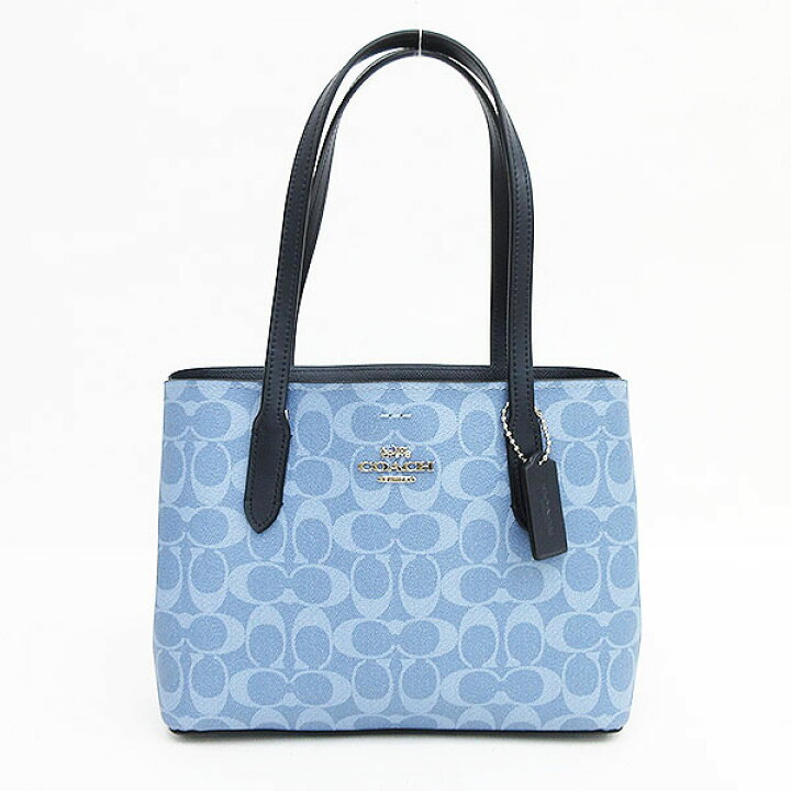 楽天市場】COACH(コーチ) シグネチャー トートバッグ 73293 水色 PVC  