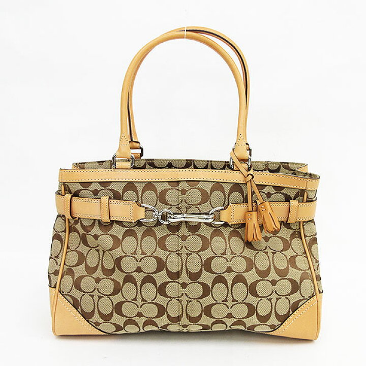 楽天市場】COACH(コーチ) シグネチャー トートバッグ 8K07 ベージュ 