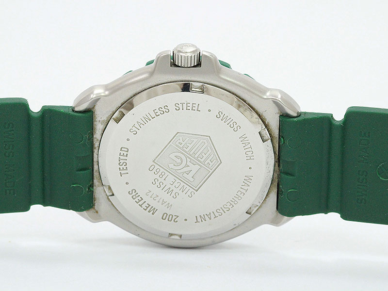 TAG HEUER(タグホイヤー) フォーミュラ１ WA1212 薄緑文字盤 SS×ラバー クォーツ レディース 【中古】 腕時計 netshop |  とーたる 楽天市場店