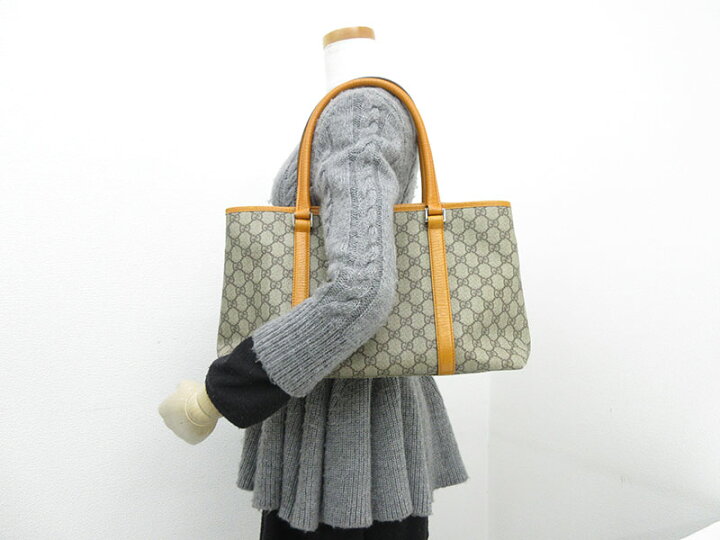 楽天市場】GUCCI(グッチ) GG柄 トートバッグ 114595 ベージュ×黄色 