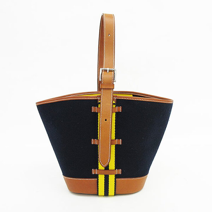 楽天市場】HERMES(エルメス) サックカマイユPM バッグ 紺 ネイビー×黄 