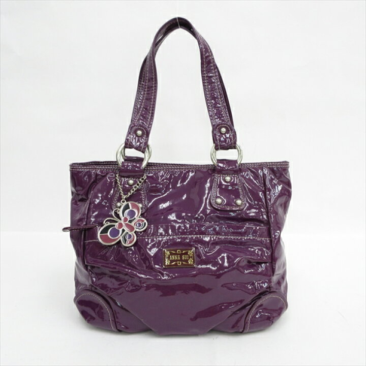 楽天市場】ANNA SUI(アナスイ) トートバッグ 紫 パープル エナメル 