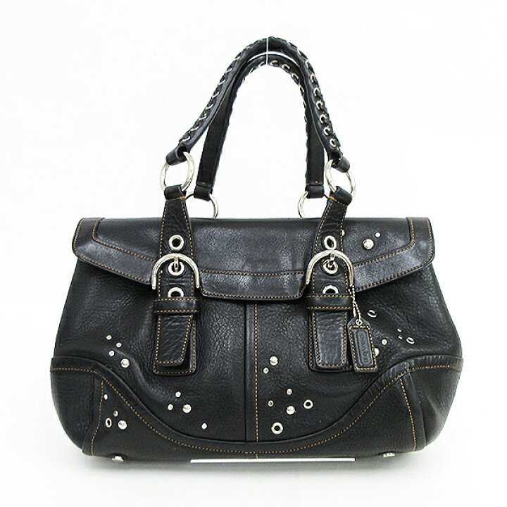 楽天市場】COACH(コーチ) トートバッグ スタッズ F10933 黒 ブラック 