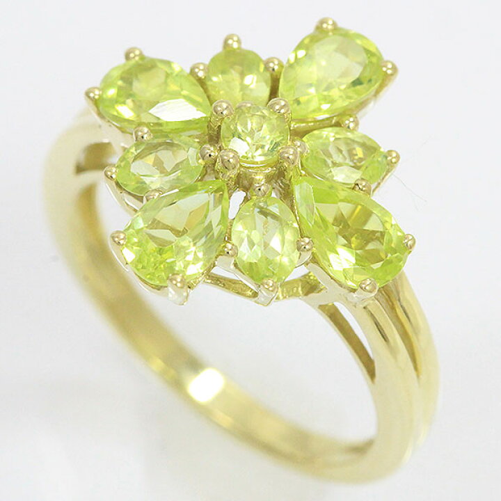 楽天市場】リング パロットクリソベリル 計2.30ct 14号 18金イエロー 