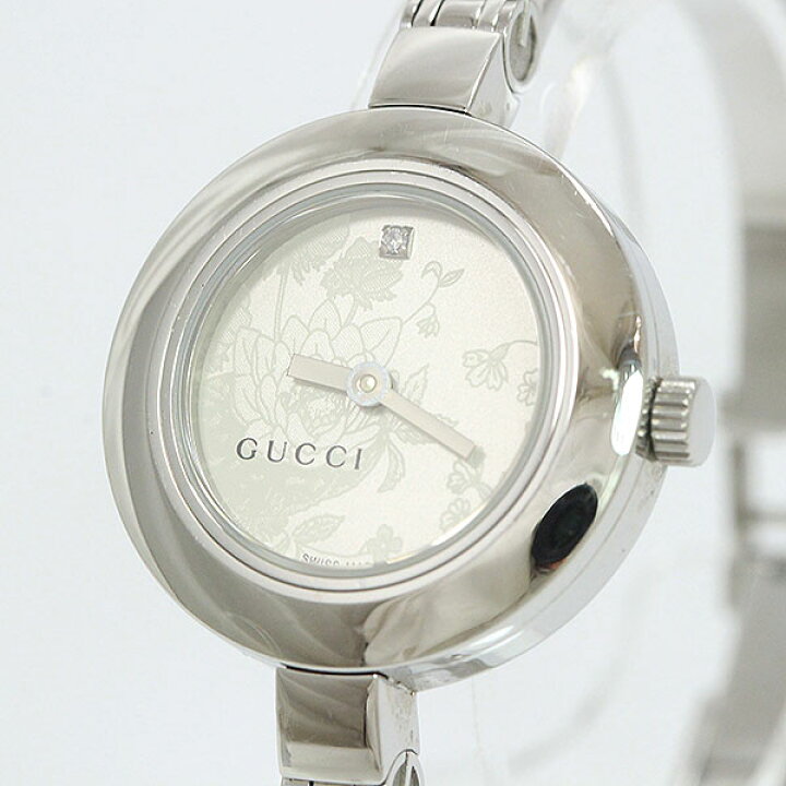 楽天市場】GUCCI(グッチ) フローラ バングルウォッチ 1Pダイヤ SS 