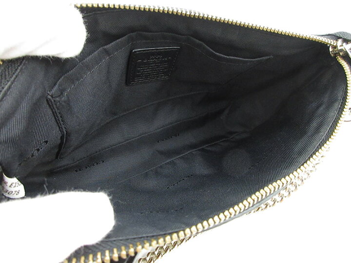 楽天市場】COACH(コーチ) チェーンバッグ 53078 黒 ブラック レザー 