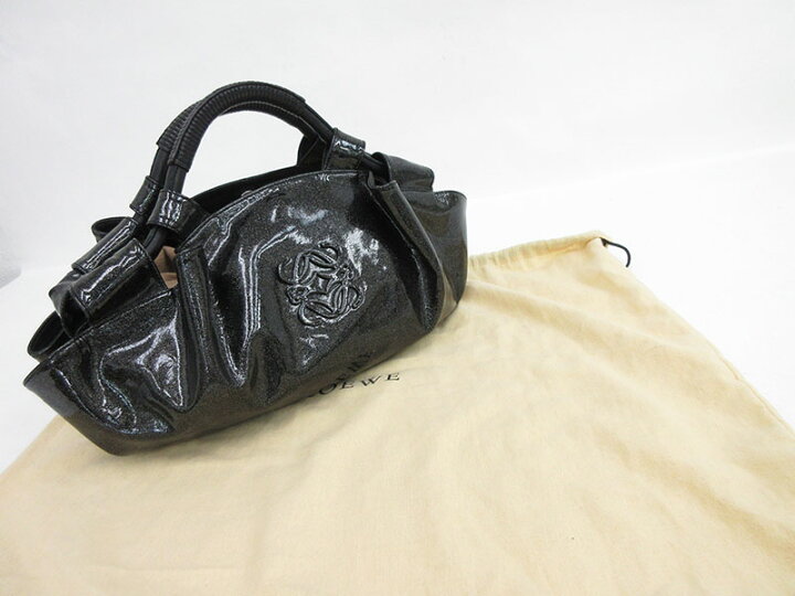 楽天市場】LOEWE(ロエベ) ナッパアイレ トート ハンド バッグ 黒 