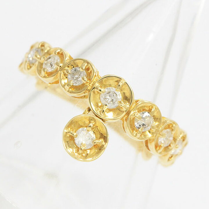 楽天市場】ダイヤモンド 計0.50ct リング 15号 18金イエローゴールド 