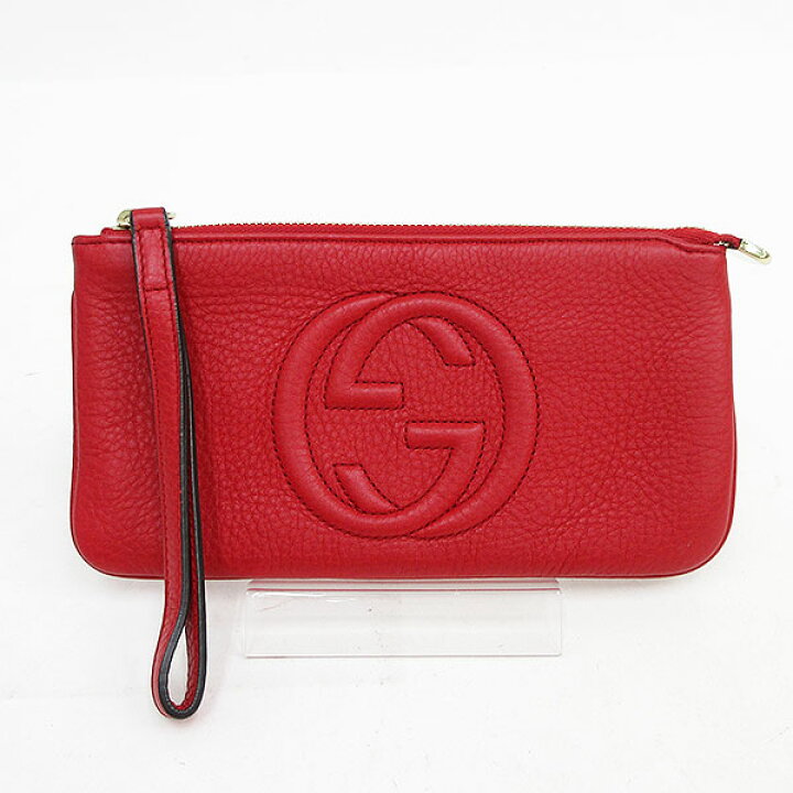 楽天市場】GUCCI(グッチ) ソーホー リストレット ポーチ 295840 赤  