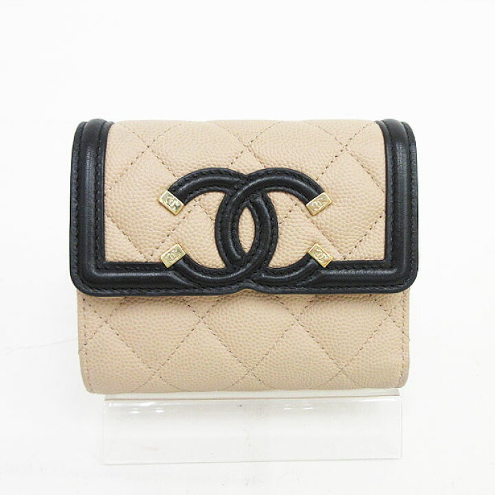 楽天市場】CHANEL(シャネル) フィリグリー 三つ折財布 コンパクト  