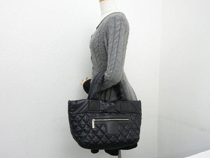 楽天市場】CHANEL(シャネル) コココクーン スモールトートバッグPM 黒  