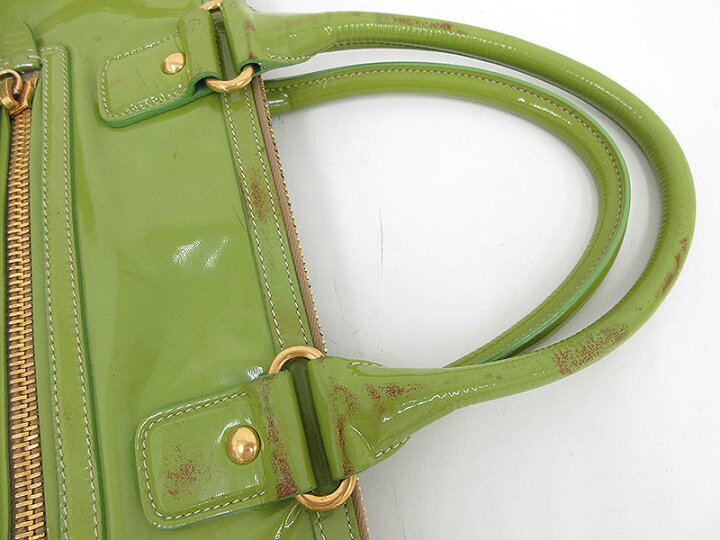 楽天市場】PRADA(プラダ) 2WAYバッグ トート ショルダー BL0639 黄緑 