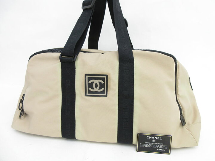 楽天市場】CHANEL(シャネル) スポーツライン ボストンバッグ ベージュ 
