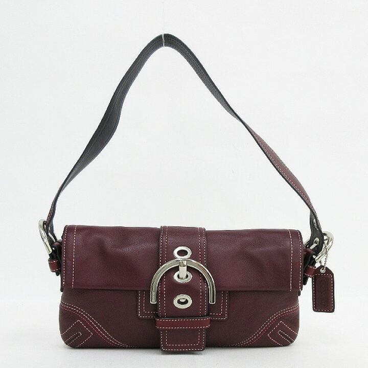 楽天市場】COACH(コーチ) ワンショルダーバッグ 8A05 ボルドー レザー  