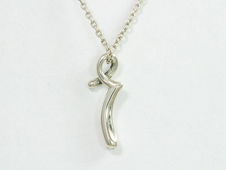 楽天市場】Tiffany&Co.(ティファニー) イニシャル ネックレス r Tiffany シルバー925 イニシャルネックレスr
