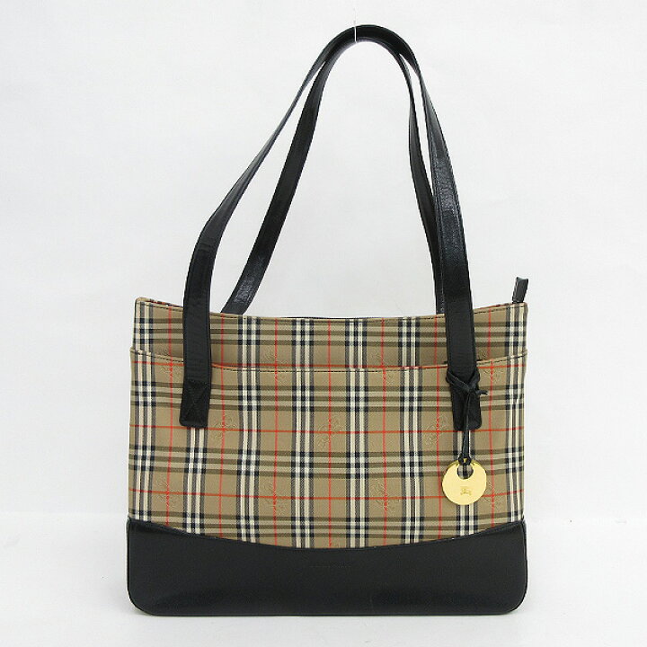楽天市場】BURBERRY(バーバリー) チェック柄 トートバッグ 茶 ブラウン 