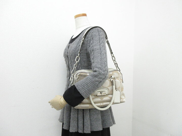 楽天市場】COACH(コーチ) シグネチャー 2WAY ショルダー ハンド バッグ 