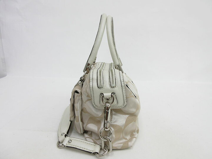 楽天市場】COACH(コーチ) シグネチャー 2WAY ショルダー ハンド バッグ 