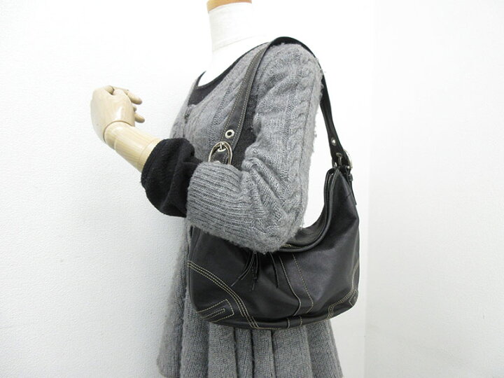 楽天市場】COACH(コーチ) ワンショルダーバッグ 8A03 黒 ブラック 