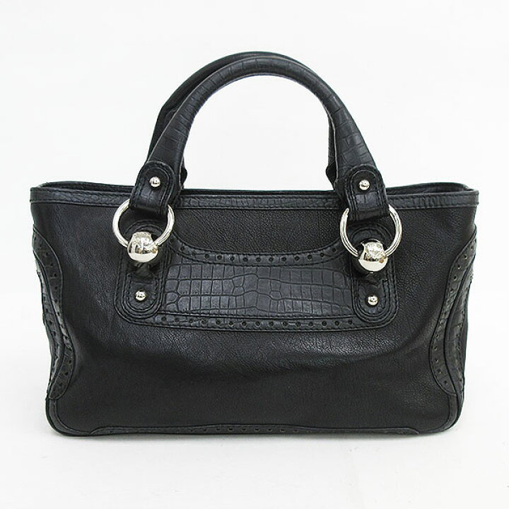 楽天市場】CELINE(セリーヌ) ブギーバッグ ハンド 黒 ブラック クロコ  