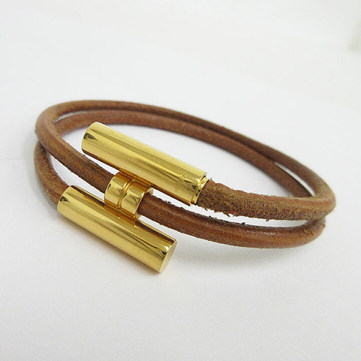 楽天市場】HERMES(エルメス) トゥルニス ブレスレット 茶 ブラウン H 