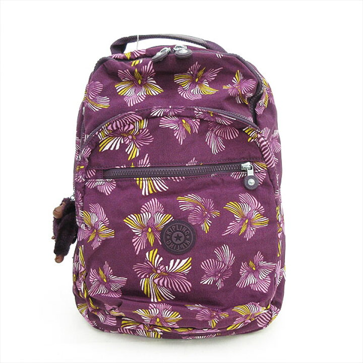 楽天市場】Kipling(キプリング) リュック 紫 パープル ナイロン 