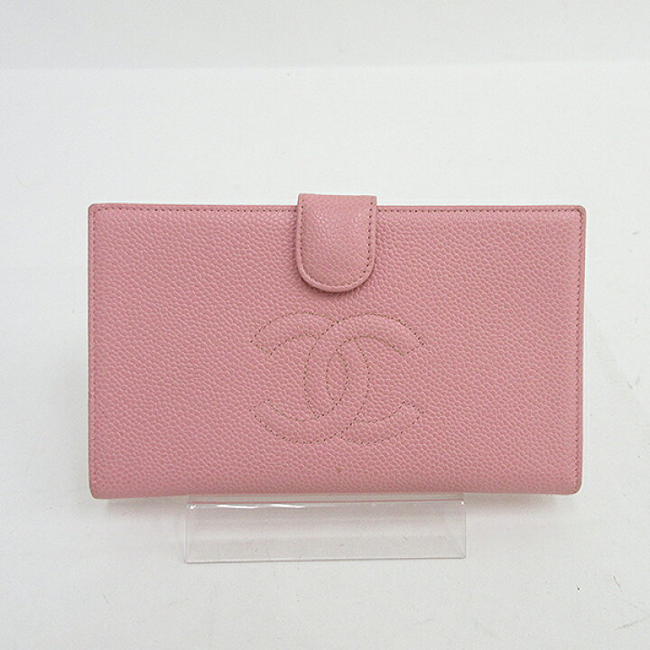 楽天市場】CHANEL(シャネル) ココマーク がま口長財布 ピンク キャビア 