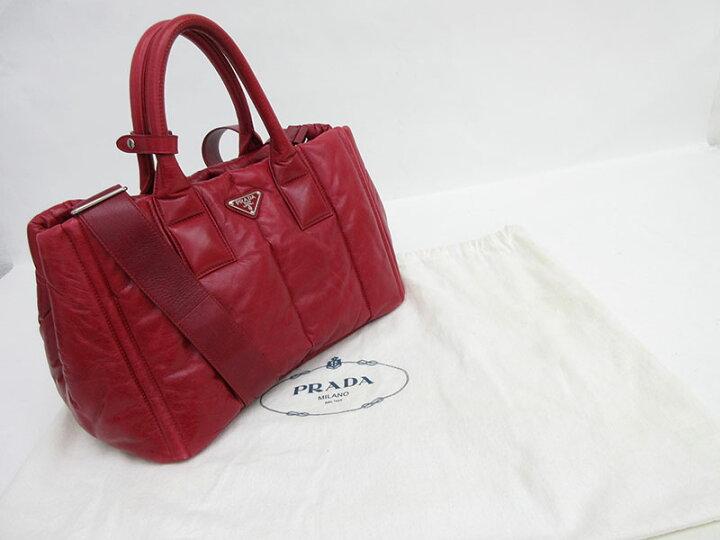 楽天市場】PRADA(プラダ) ナッパボンバー 2WAY トート ショルダー  