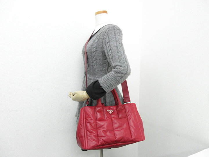 楽天市場】PRADA(プラダ) ナッパボンバー 2WAY トート ショルダー  