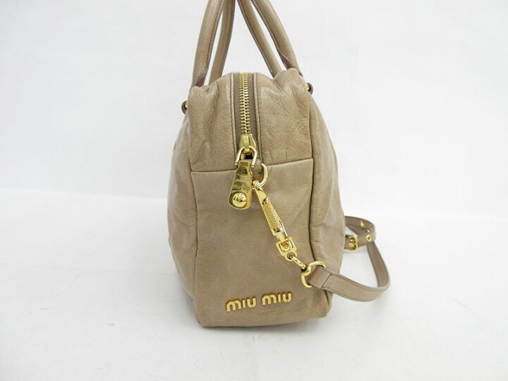 楽天市場】miumiu(ミュウミュウ) プリーツ 2WAY トート ショルダー 