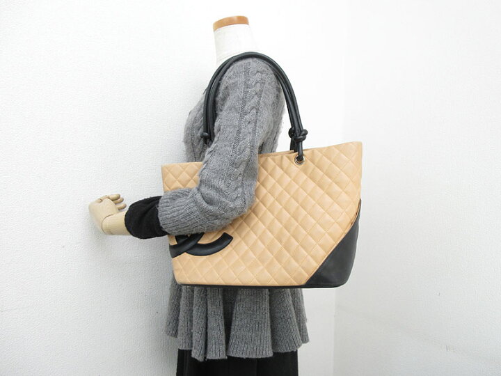 楽天市場】CHANEL(シャネル) カンボンライン ラージトートバッグ 