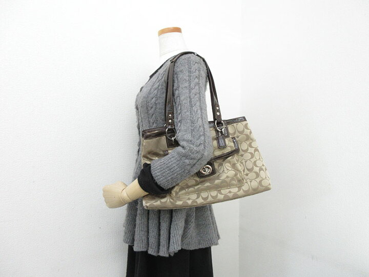 楽天市場】COACH(コーチ) シグネチャー トートバッグ F19043 茶 