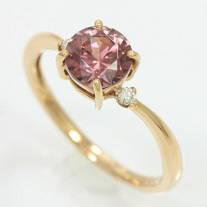 楽天市場】リング ピンクジルコン 1.30ct ダイヤモンド 計0.03ct 13号 