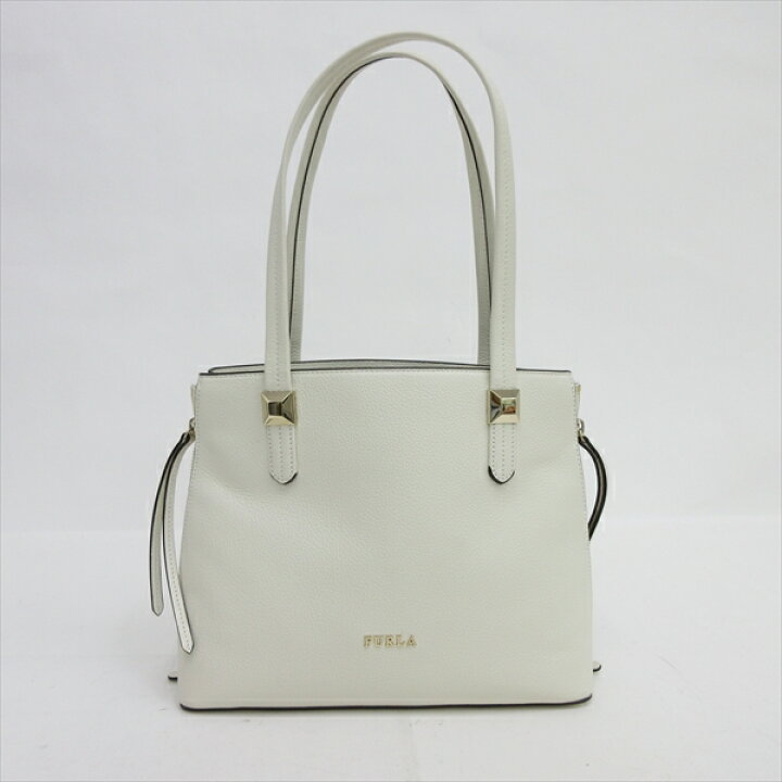 楽天市場】FURLA(フルラ) トート ショルダーバッグ 白 ホワイト レザー 