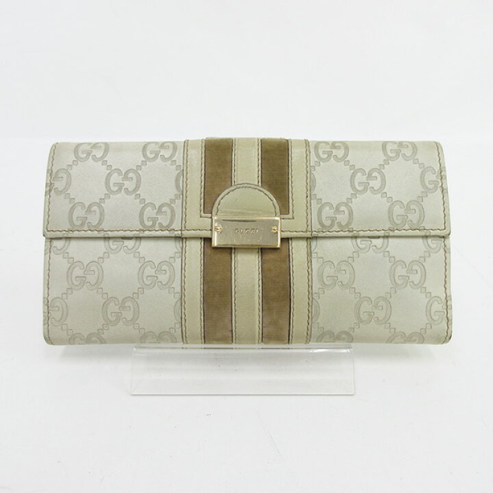 楽天市場】GUCCI(グッチ) グッチシマ Wホック 長財布 150674 
