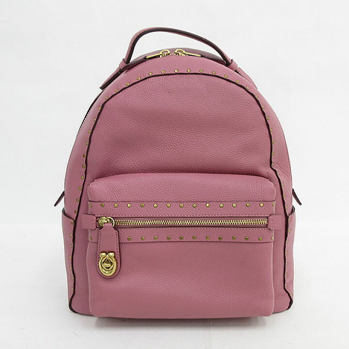 楽天市場】COACH(コーチ) ウィズリベット リュック 31016 ピンク 