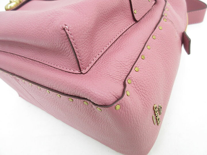 楽天市場】COACH(コーチ) ウィズリベット リュック 31016 ピンク 