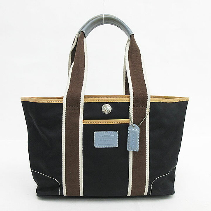 楽天市場】COACH(コーチ) トート バッグ 6261 黒 ブラック×こげ茶 
