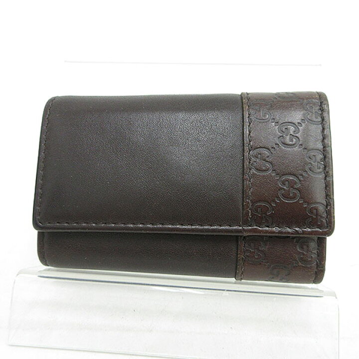 楽天市場】GUCCI(グッチ) GG 6連キーケース 256433 茶 ブラウン レザー 