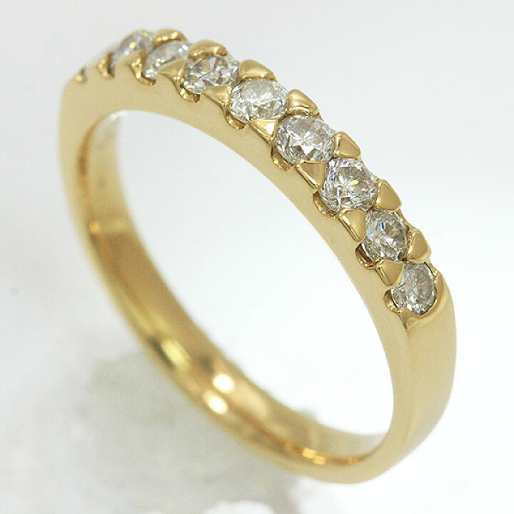 楽天市場】ダイヤモンド 計0.50ct リング 11.5号 18金イエローゴールド 
