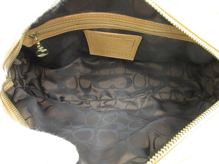 楽天市場】COACH(コーチ) オールド トートバッグ 9713 キャメル レザー 