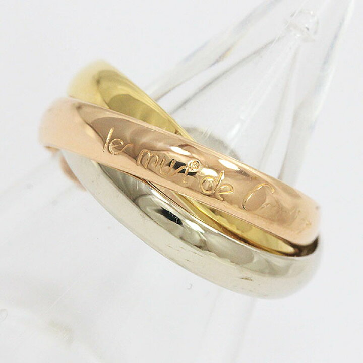 楽天市場】Cartier(カルティエ) トリニティリング スリーカラー 10号  